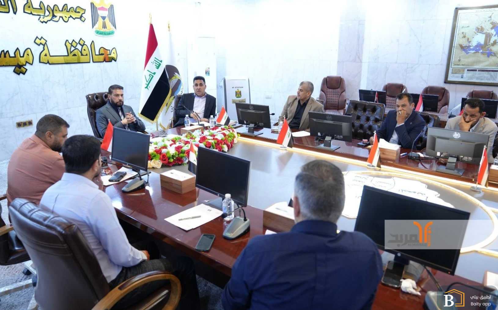 لجنة توزيع الاراضي في ميسان تجتمع تمهيدا لتوزيع أراضي سكنية في الوحدات الادارية